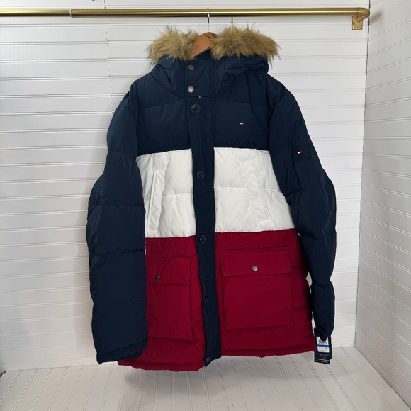 NEW Tommy Hilfiger Puffer Jacket Men's XL - Picture 1 of 10